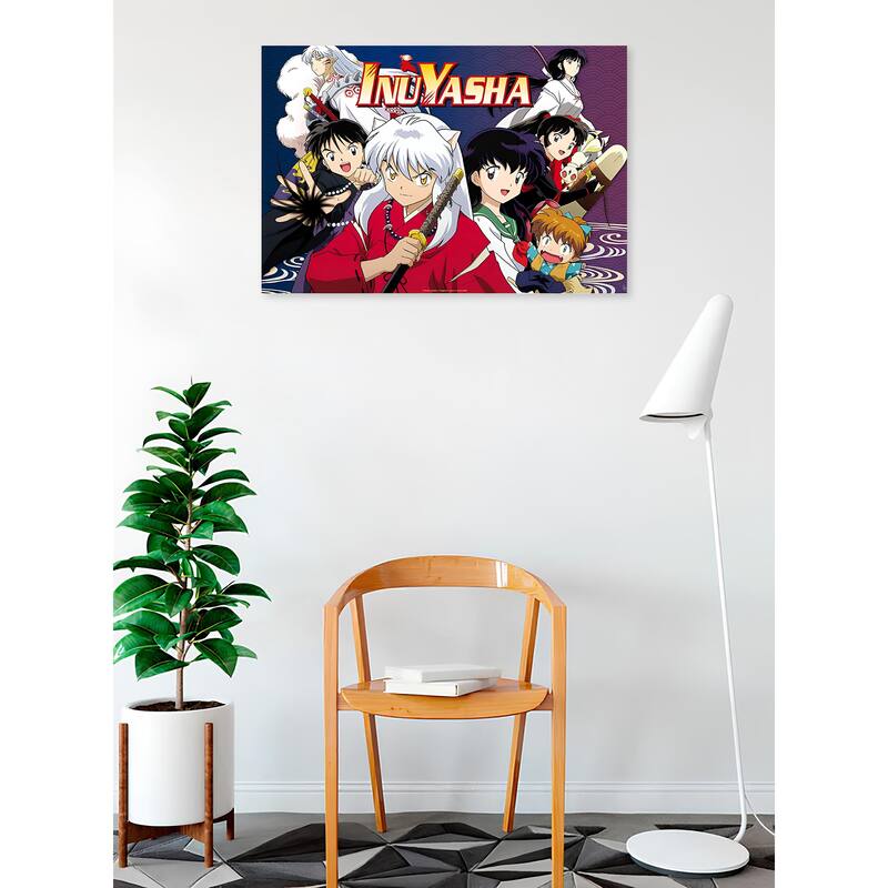 Inuyasha - Main Characters Art Poster - 24 x 36 Inch