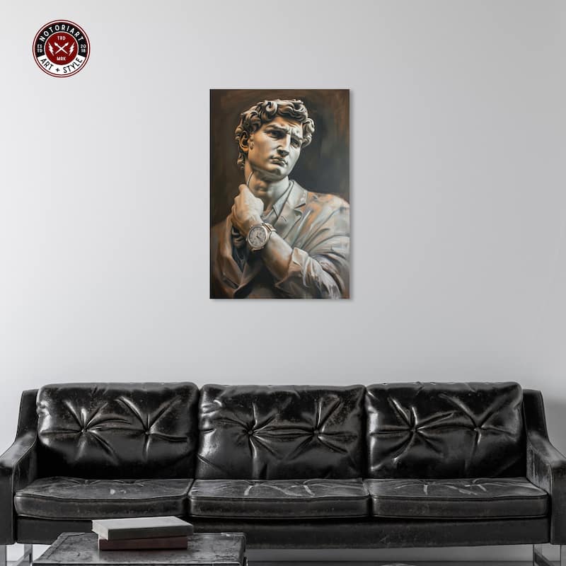 Notoriart Classy Sculpture Gallery Wrapped Men Style 1 Piece Canvas Wall Art