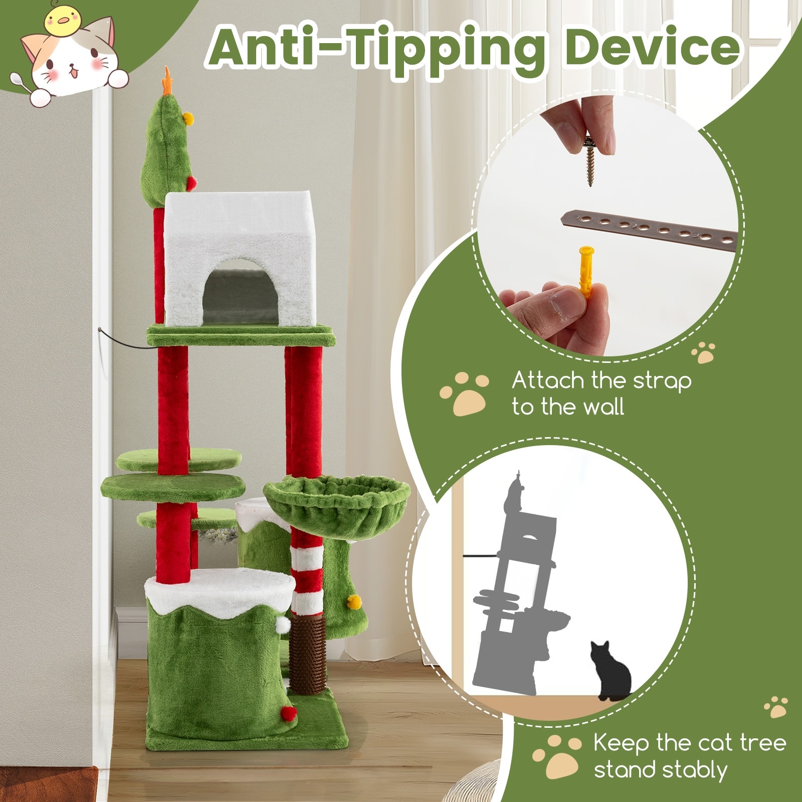 Catloveページ Amazon.com : SHENGOCASE Cat Tree Tower Accessories