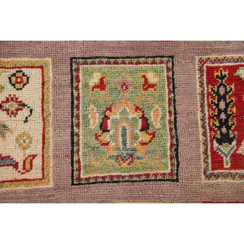 Garden Design Kazak Oriental Accent Rug Handmade Wool Carpet - 3'11" x 5'11"