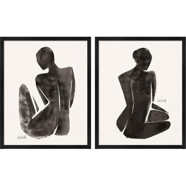 slide 2 of 3, Anne Tavoletti 'Neutral Nudes' Framed Art (Set of 2)