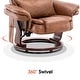 preview thumbnail 5 of 29, MCombo Swivel Recliner with Ottoman, Vibration Massage Lumbar Pillow