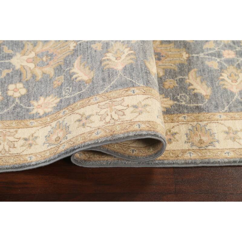Vegetable Dye Floral Oriental Peshawar Chobi Runner Rug Hand-knotted - 2'8" x 9'8"