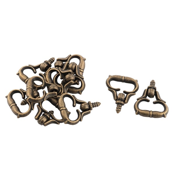 Unique Bargains Home Dresser Door Jewelry Box Drawer Pull Handle Ring Knob 3mm Male Thread 10pcs
