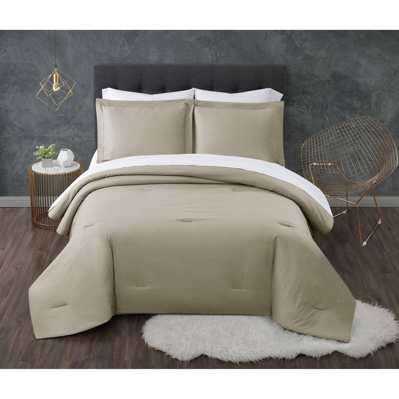Truly Calm Antimicrobial Seersucker 7 Piece Bed in a Bag