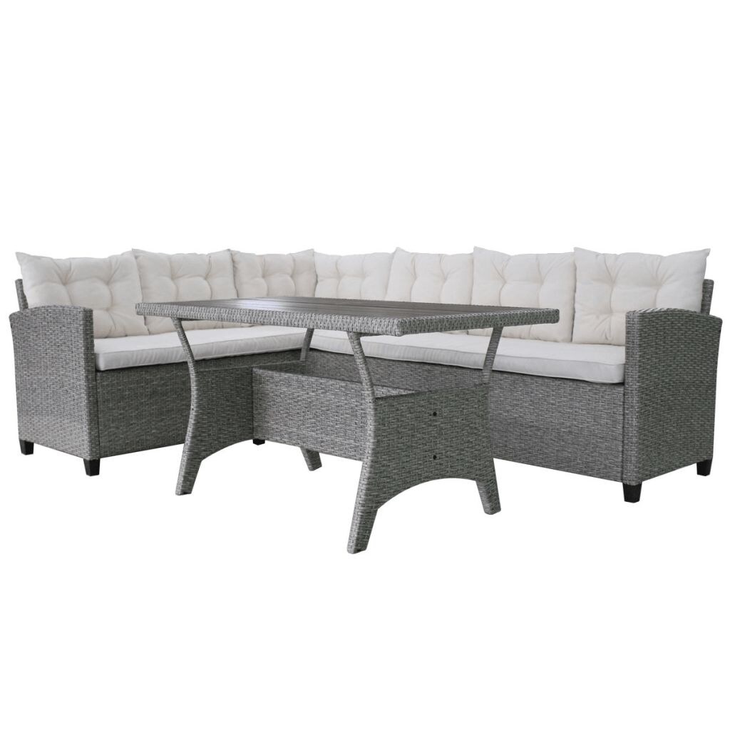 Deuba xxl poly rattan online lounge set