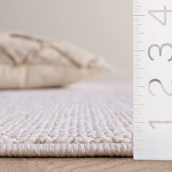 dimension image slide 7 of 8, SAFAVIEH River Yuki Contemporary Solid Rug