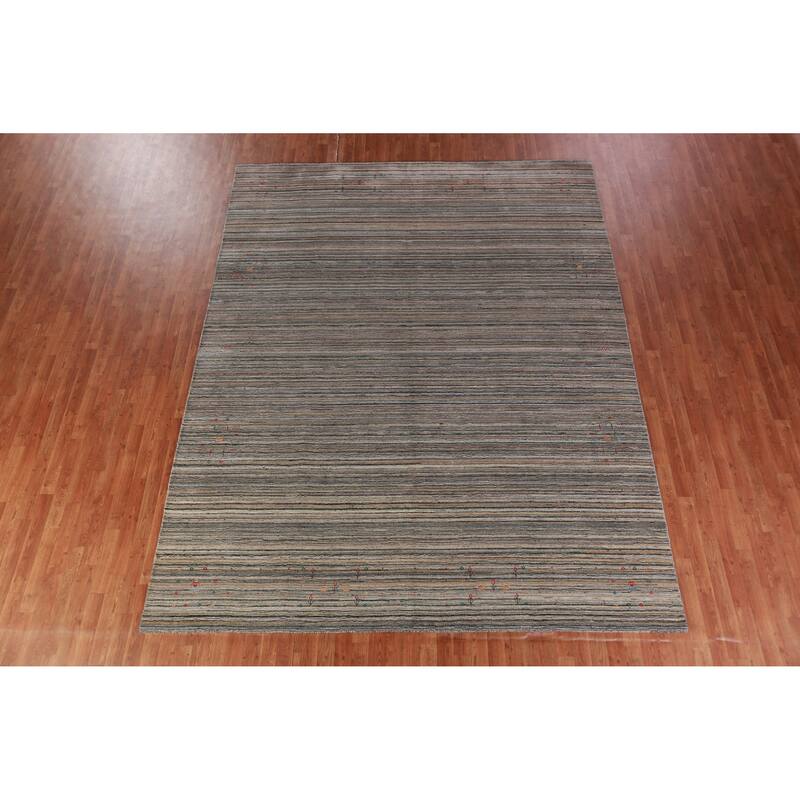 Hand Knotted Oriental 100% Wool Carpet Tribal Tribal Multi-Colored Gabbeh Area Rug - 11' 6'' X 9' 0''