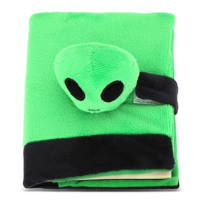 DolliBu Alien Plush Notebook – Unique Plush School Journal, 80 Pages