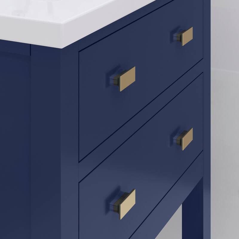 Viola 24 In. Ceramic Sink Top Vanity in Espresso with Single Faucet