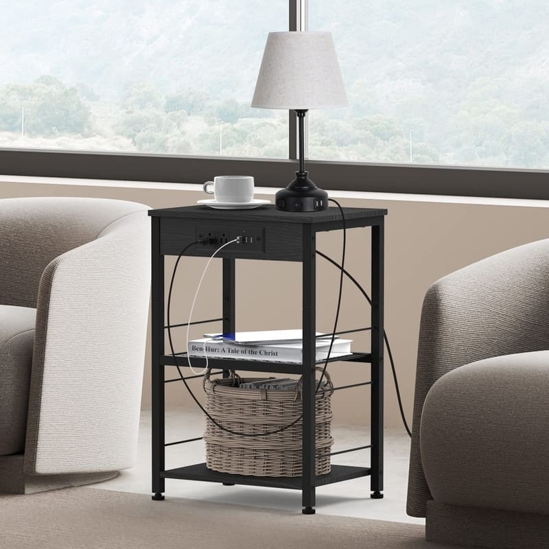 Nightstand with Charging Station