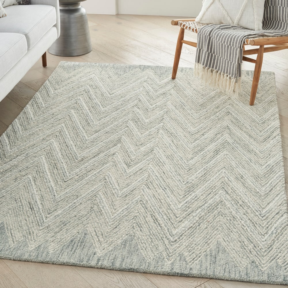 Nourison Interlock Contemporary Chevron Tufted Area Rug