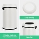 preview thumbnail 23 of 28, 17 Gallon/65 Liter Stainless Steel Trash Can, Round Trash Can