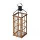 preview thumbnail 31 of 34, Glitzhome Oversized Farmhouse Wooden Metal Cage Candle Holders Patio Hanging Decorative Lanterns (Set of 2)