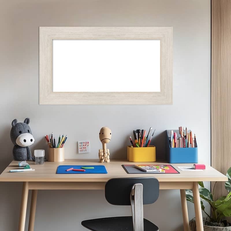 Amanti Art Hardwood Chocolate Framed Dry Erase Magnetic Board