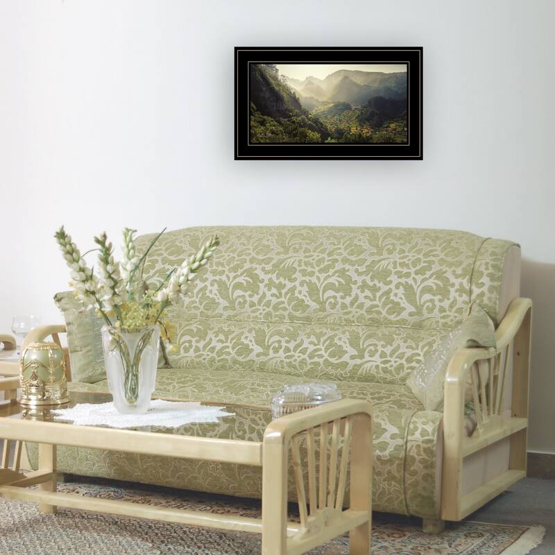 TrendyDecor4U Traditional "Land of the Hobbits" Framed Print Wall Art by Martin Podt