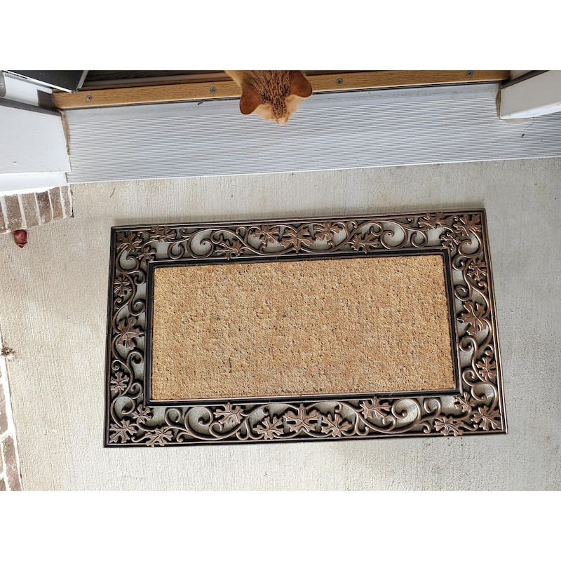 A1HC Rubber and Coir Heavy Duty Non-Slip Tapered Edge Doormat