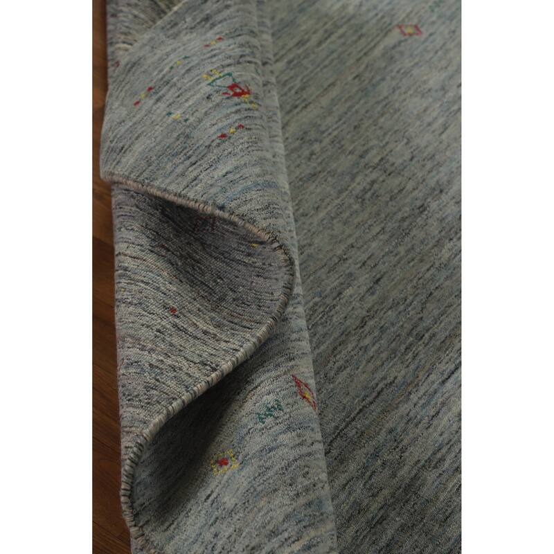 Hand Knotted Oriental 100% Wool Carpet Tribal Tribal Multi-Colored Gabbeh Area Rug - 7' 11'' X 5' 3''