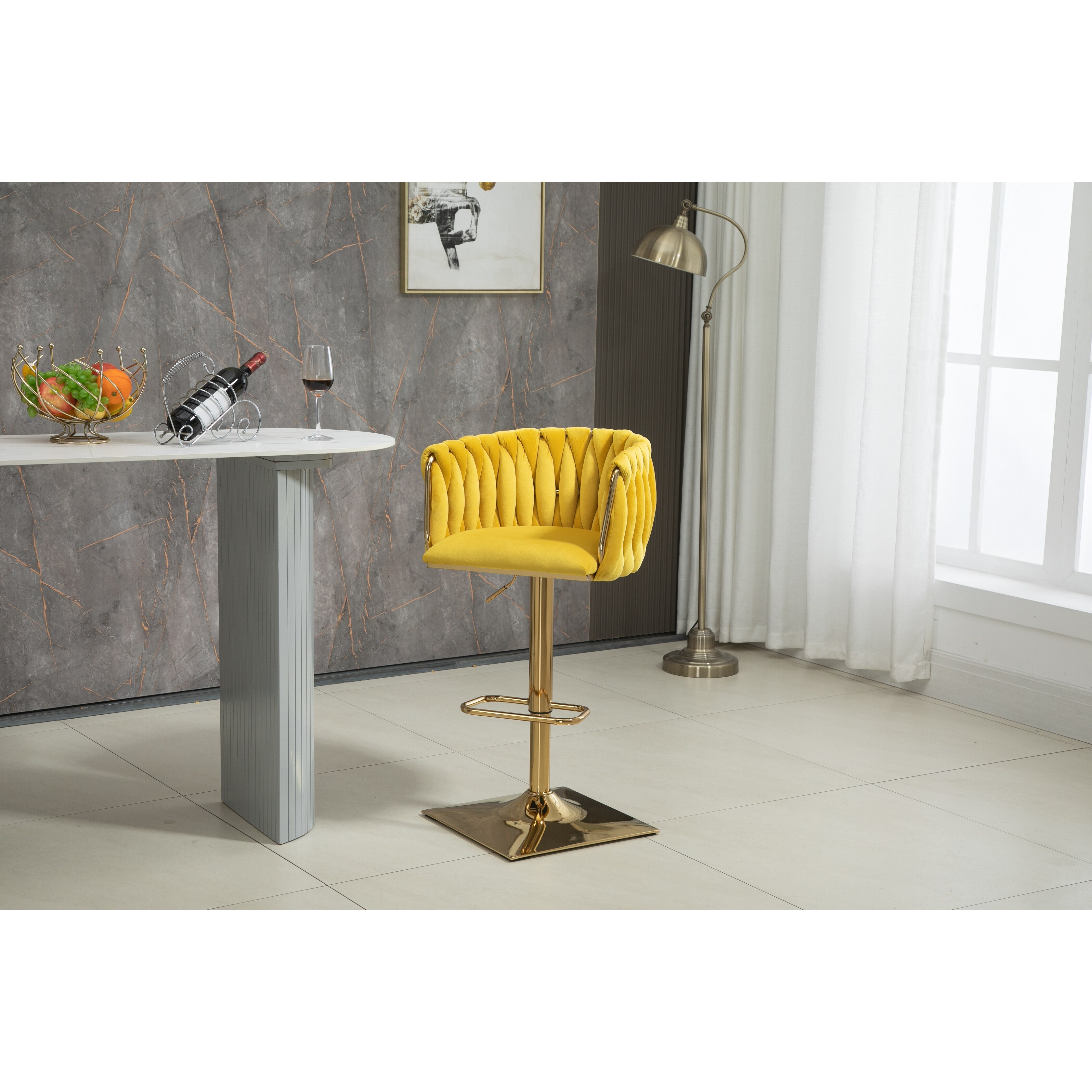 Mustard stool chair shop