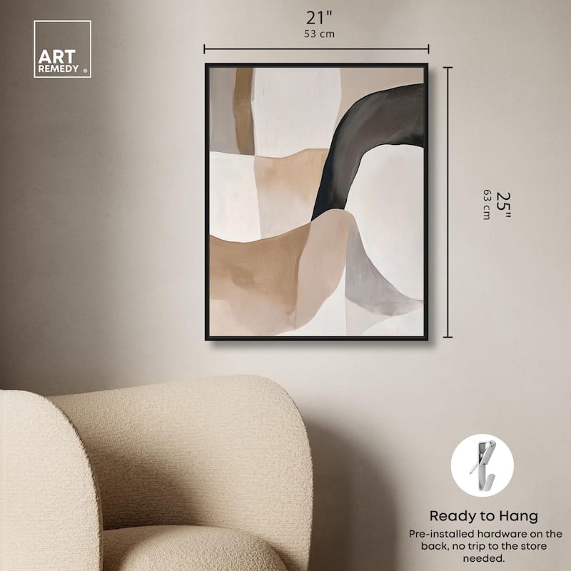 Curvilinear Composition I Canvas by Art Remedy