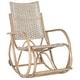 preview thumbnail 6 of 5, SAFAVIEH Bali Antique Grey Rocking Chair - 23.2" x 39.3" x 38.1"