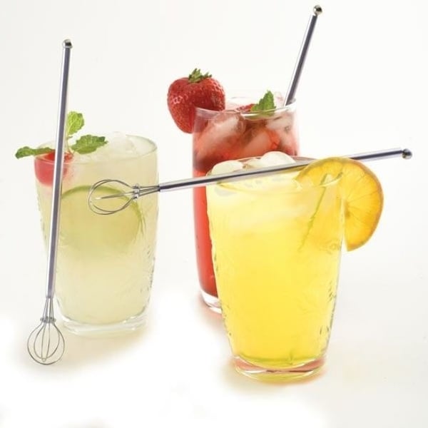 Norpro 8" Stainless Steel Cocktail Whisk - Bar Drink Stirring Mixing Stirrer. Opens flyout.