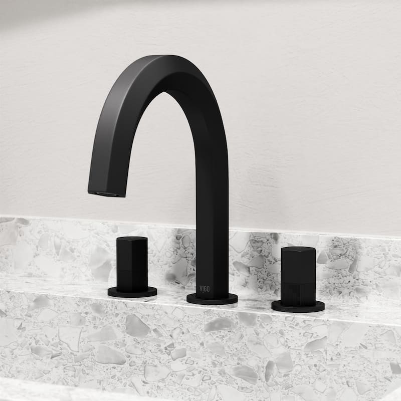 VIGO Hart 9" H 2-Handle Widespread Bathroom Faucet