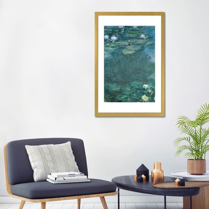iCanvas "Water-Lilies " by Claude Monet