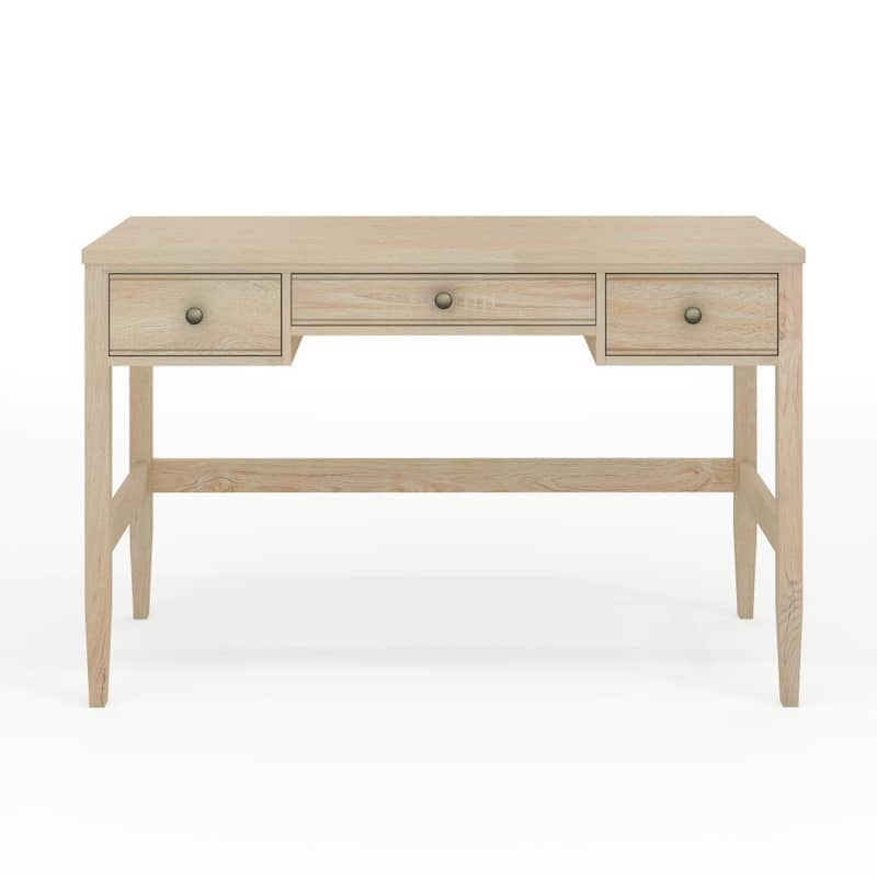 Martha Stewart Writing Desk with 3 Drawers and Tapered Legs