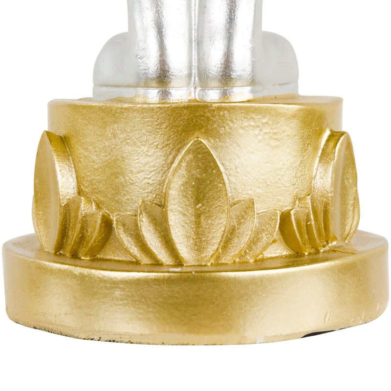 13.5" Gold Metallic Christmas Nutcracker with Gifts