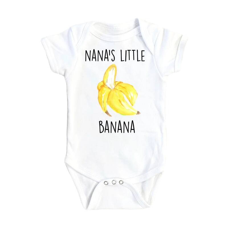 Banana Nana - Baby Boy Girl Clothes Infant Bodysuit Funny Cute Newborn - Natural - 0-3M