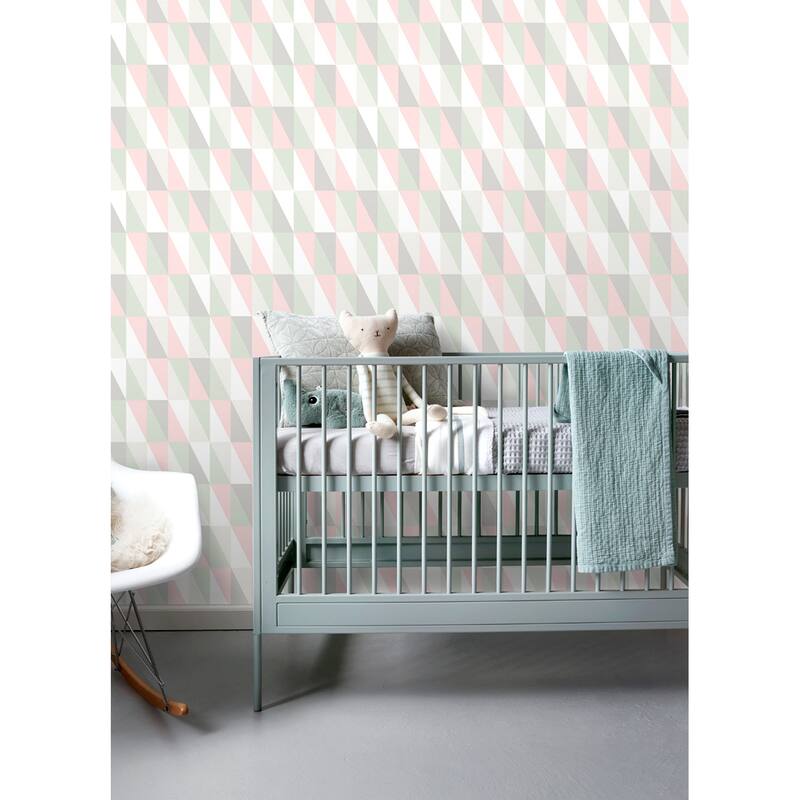 Chesapeake Inez Pastel Geometric Wallpaper - 20.9 x 396 x 0.025