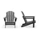 Laguna Poly Folding Adirondack Chairs (Set of 2) - Gray