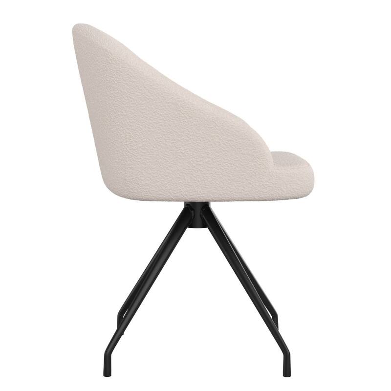 Martha Stewart Upholstered Stationary Swivel Home Office Chair