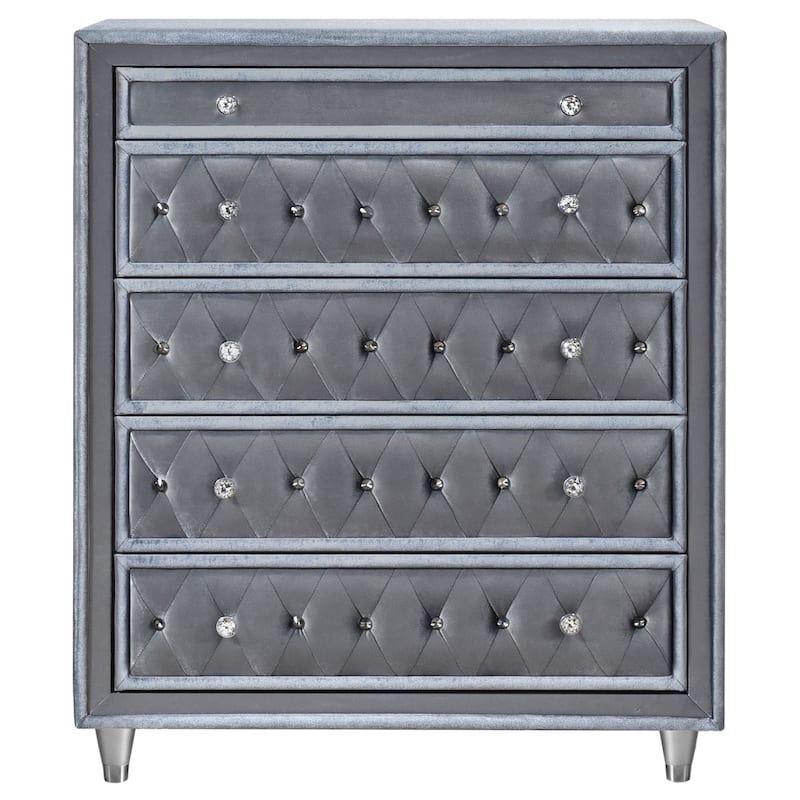 Antonella 5-Piece Upholstered Tufted Bedroom Set
