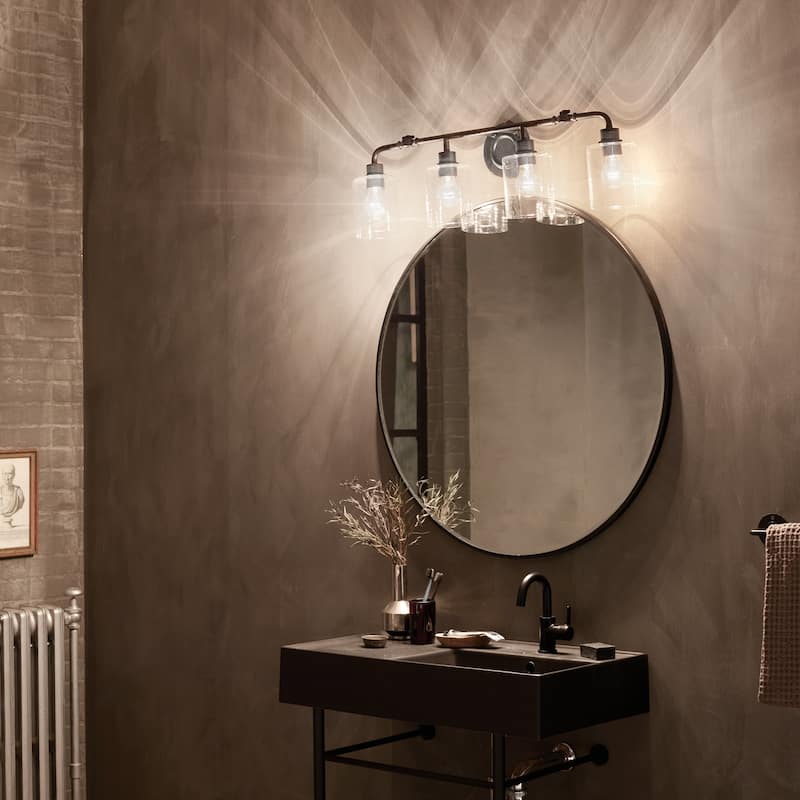 Kichler Lighting Gunnison 33.75 inch 4-Light Vanity Light Black