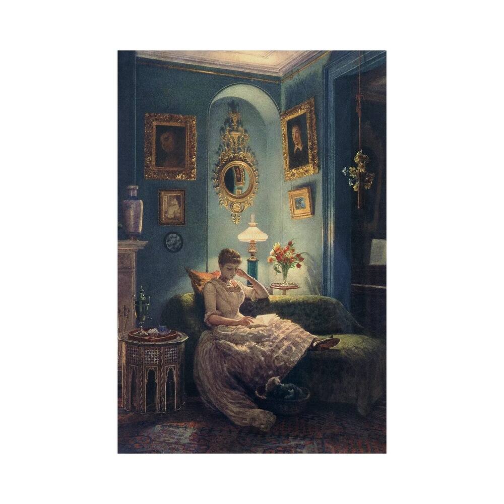 iCanvas "An Evening at Home, 1888" by Edward John Poynter Canvas Print