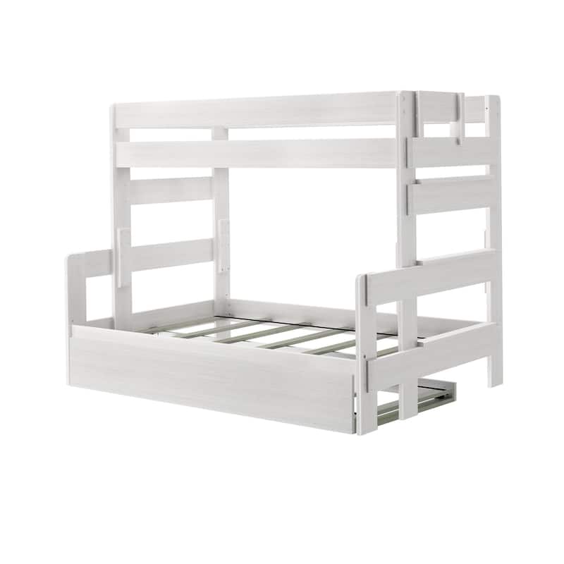 Max and Lily Farmhouse Twin over Full Bunk Bed with Trundle