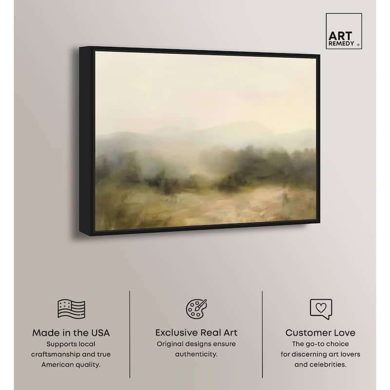 Haze Horizon Canvas by Art Remedy