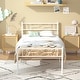 preview thumbnail 18 of 38, VECELO 14 Inch Twin Size Metal Platform Bed Frame,Kids Bed Set of 2, Bed Frame Set of 2