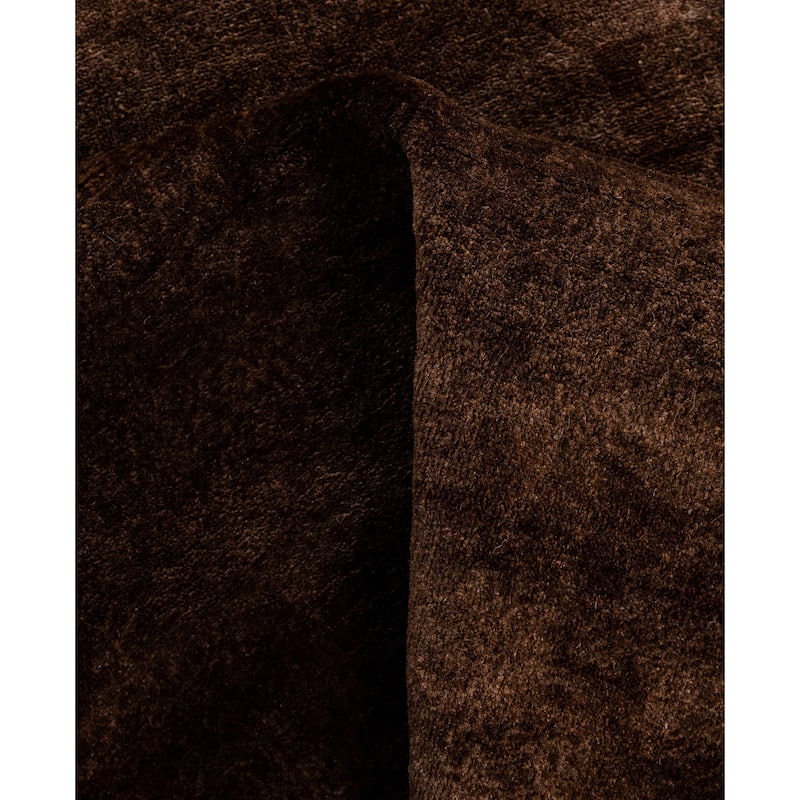 Overdyed One-of-a-Kind Hand-Knotted Runner Rug - Brown - 2' 8" x 11' 9"