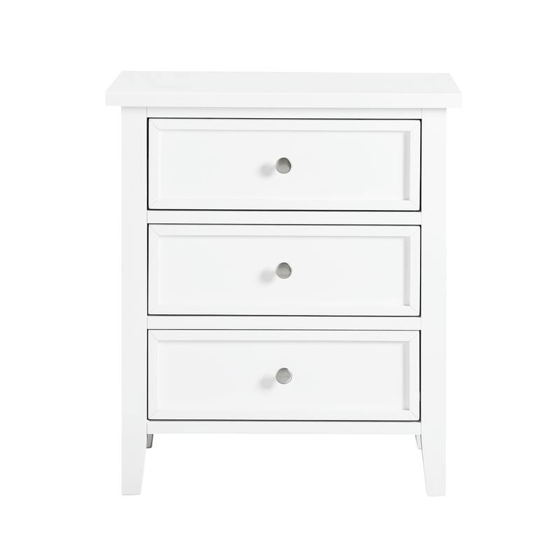 Luca 3-drawer Nightstand, Bedroom Furniture
