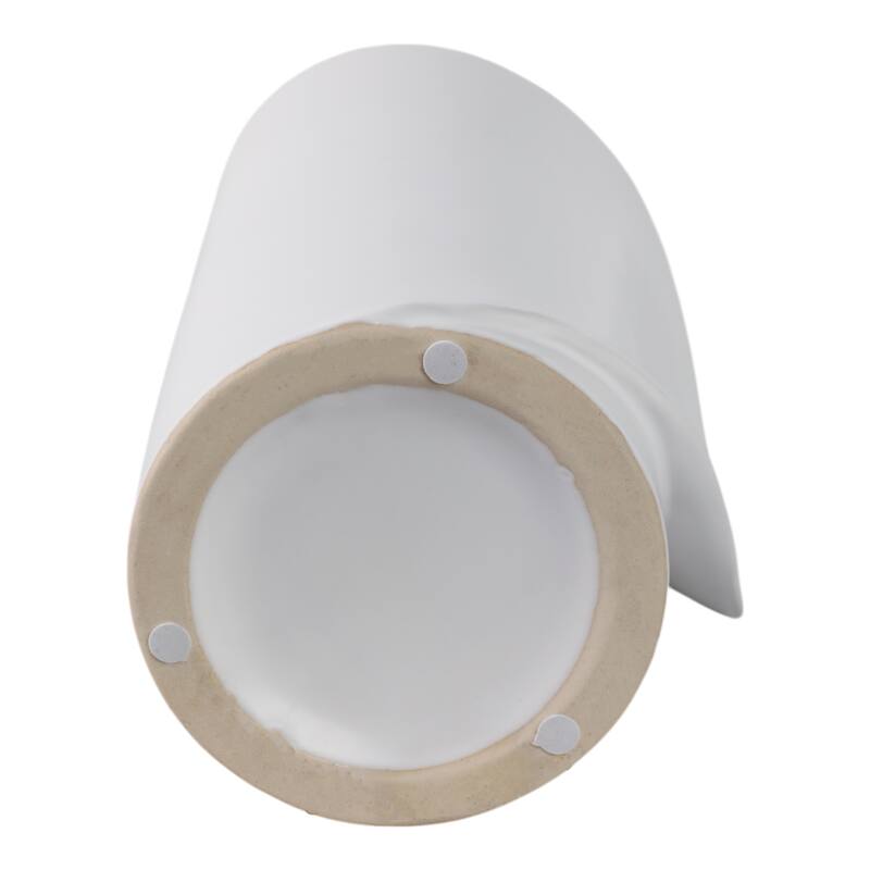 Modern Table Vase with Sculptural Curved Wrap Design