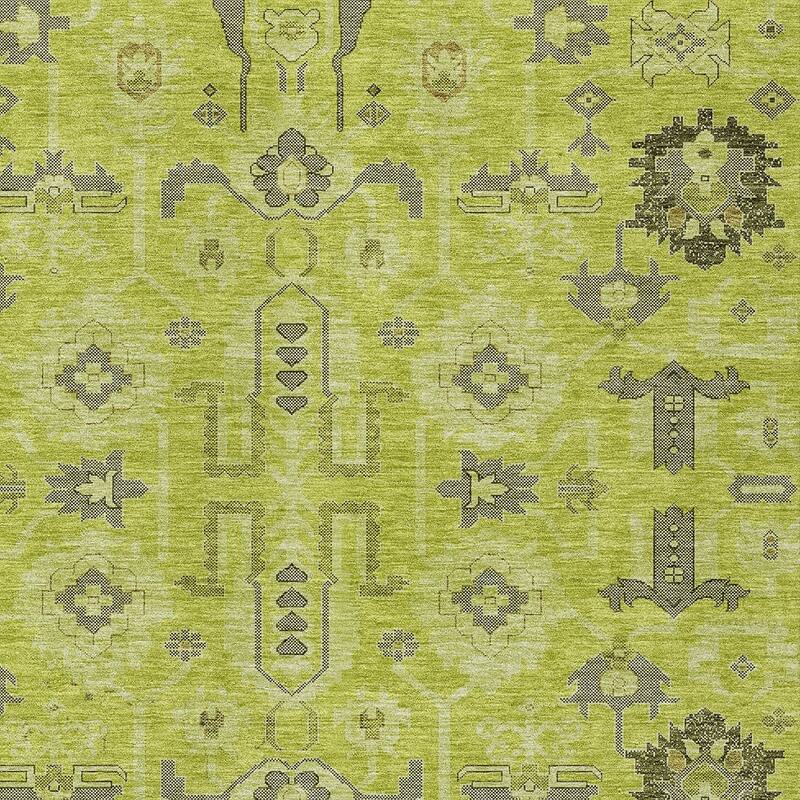 HomeRoots Oriental Traditional Rectangle Outdoor Rug