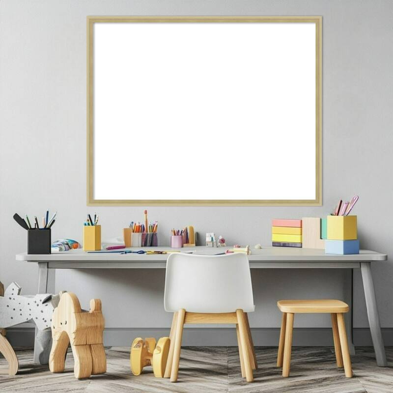 Amanti Art Lucie Black Framed Dry Erase Magnetic Board