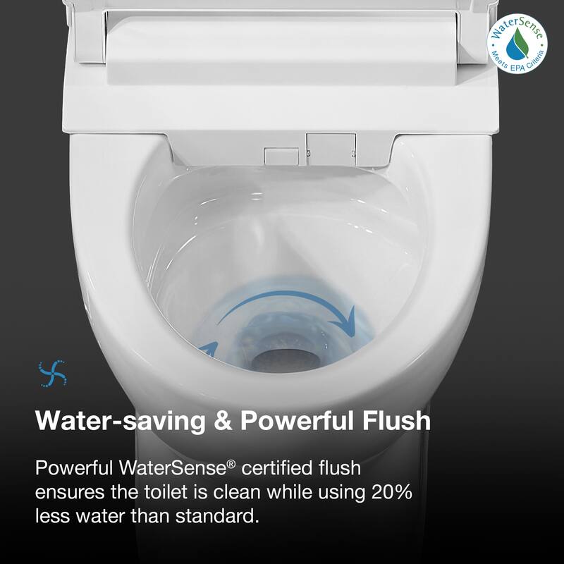 Ove Decors 1.28 GPF Wall Mounted One Piece Elongated Toilet � Seat