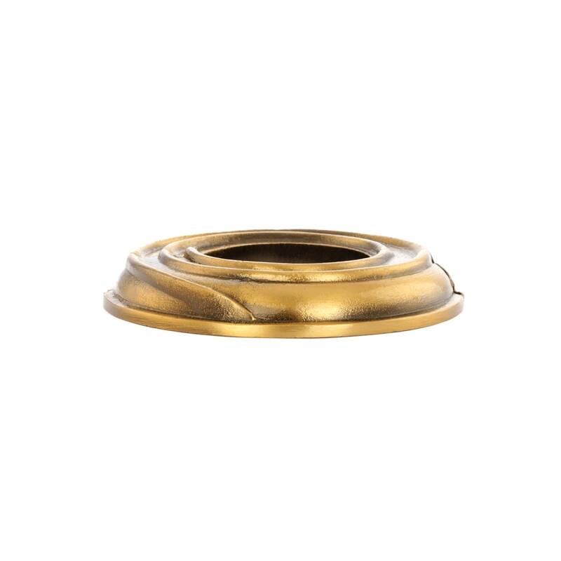 Antique Gold Spiral Radiator Flange 1-1/2" (IPS) Pipe Flange: 1-7/8" I D; 3-7/8" O D Renovators Supply