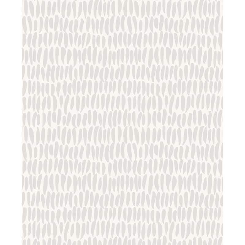 The Simple Life Brushwork Unpasted Wallpaper - 20.9 in. W x 33 ft. L - Fog