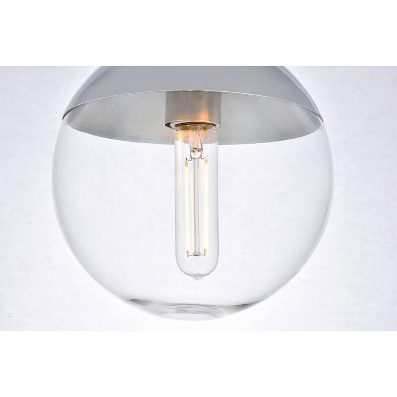 Clear Glass 1-light Flush Mount