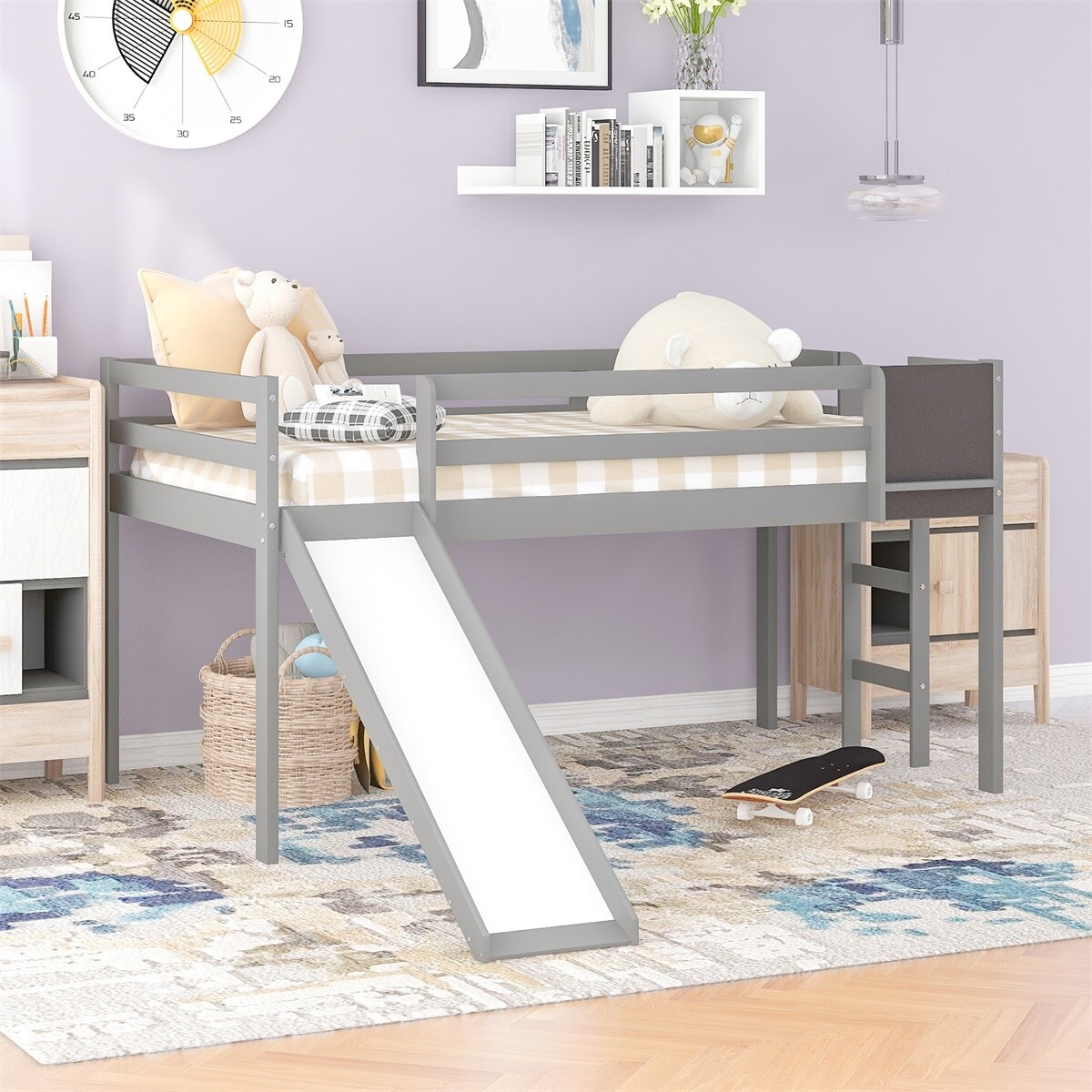 Overstock loft bed with desk discount